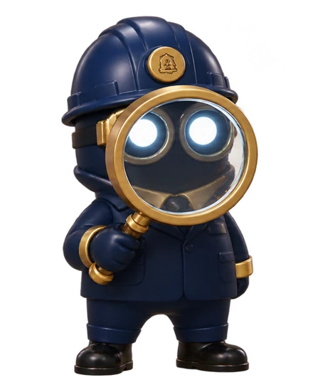 BOSSMIO miniature researcher with its canonical helmet, face and work accessory